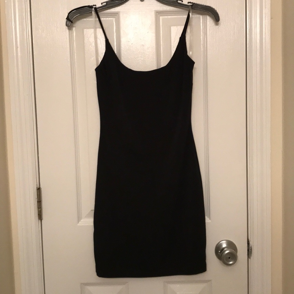 Strappy little black bodycon dress from blueblush